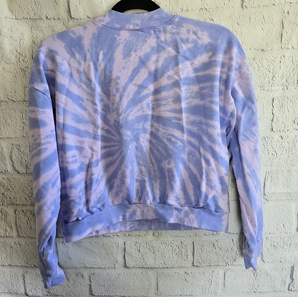 Odd Future Purple Tie Die Cropped Sweatshirt SZ L - Picture 2 of 10